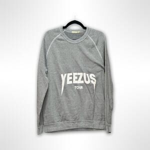 Kanye West YEEZUS Tour Chicago Gray Crewneck - L - Rare